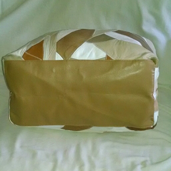 Vintage Rare Patchwork leather large handbag - Picture 12 of 13